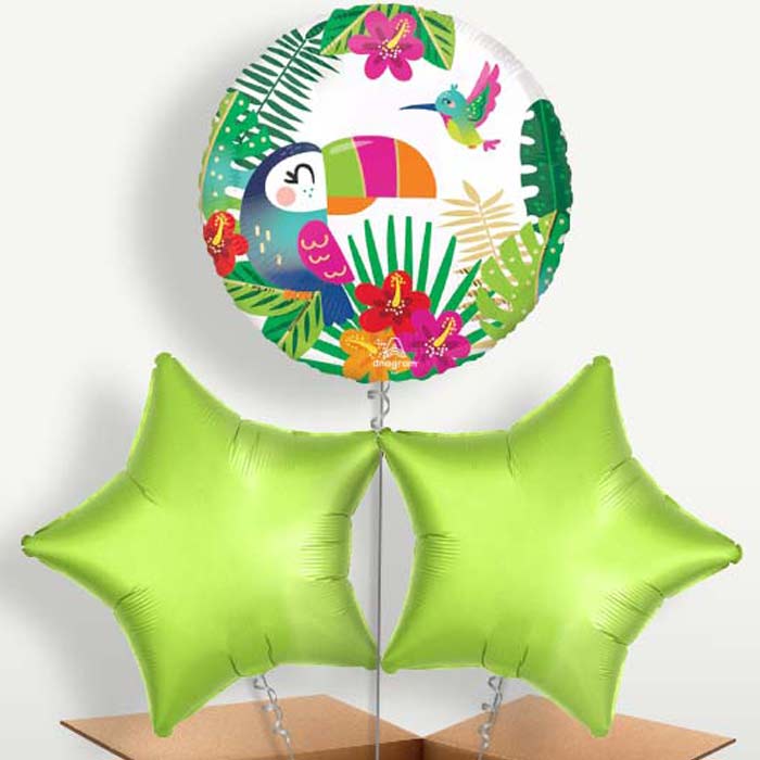 Tropical Paradise Summer Helium Bunch of Balloons | Party Save Smile