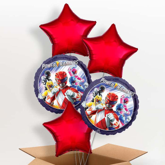 Power Ranger Helium Balloon in a Box - 5 Balloons | Party Save Smile