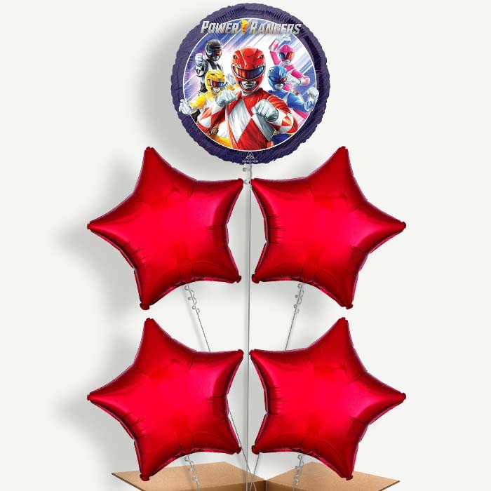 Power Ranger Balloon Cluster Inflated with Helium | Party Save Smile