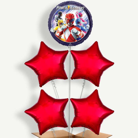 Power Ranger Balloon Cluster Inflated with Helium | Party Save Smile