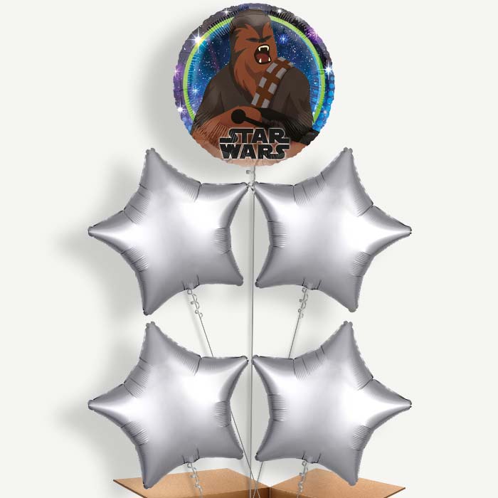 Star Wars Chewbacca Helium Balloon Cluster  | Party Save Smile