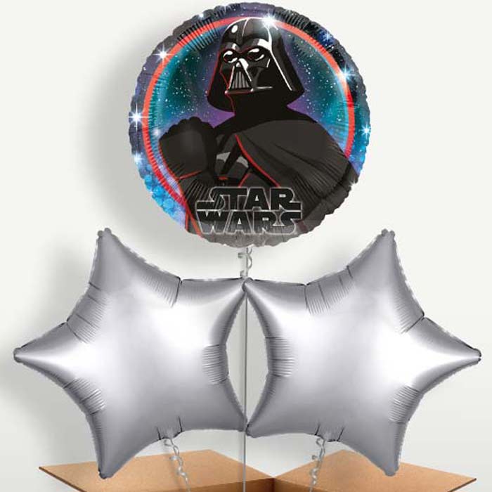 Darth Vader Bunch of Balloons inflated with Helium | Party Save Smile
