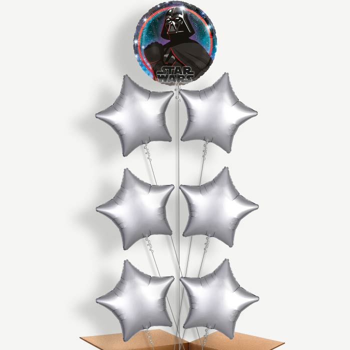 Darth Vader Balloon Arrangement Inflated with Helium | Party Save Smile