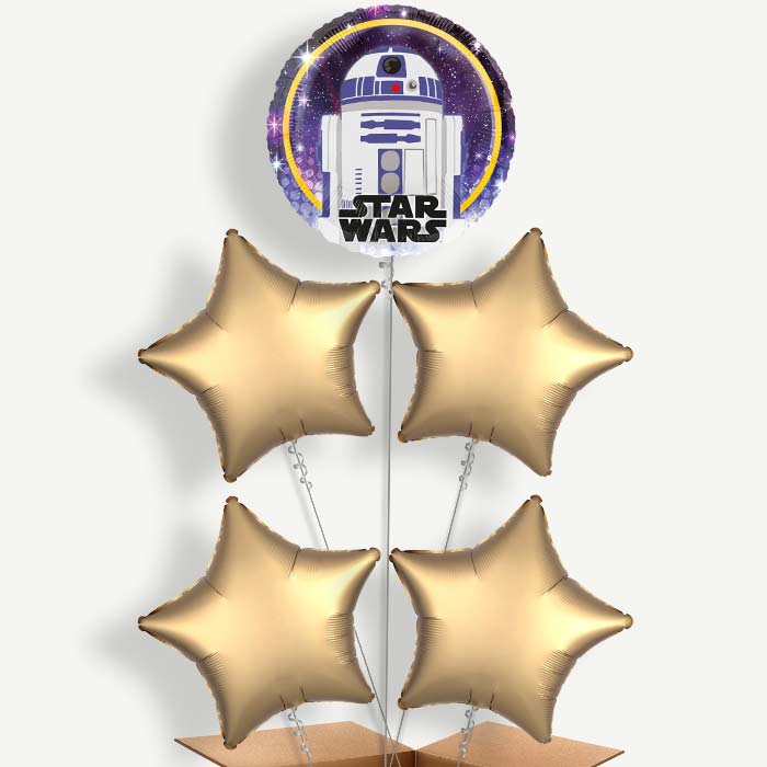 Star Wars R2D2 Helium Balloon Cluster  | Party Save Smile