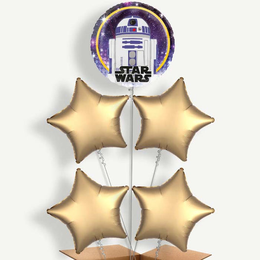 Star Wars R2D2 Helium Balloon Cluster  | Party Save Smile