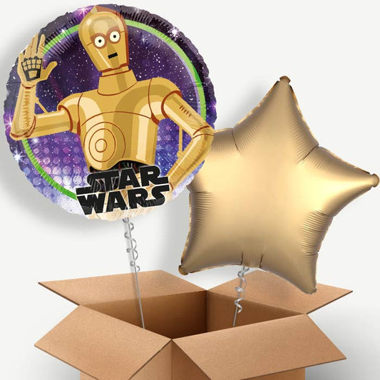 Star Wars C3PO Helium Balloon Couple | Party Save Smile