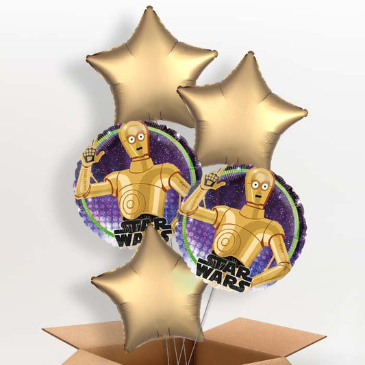 Star Wars C-3PO Helium Balloon in a Box - 5 Balloon | Party Save Smile