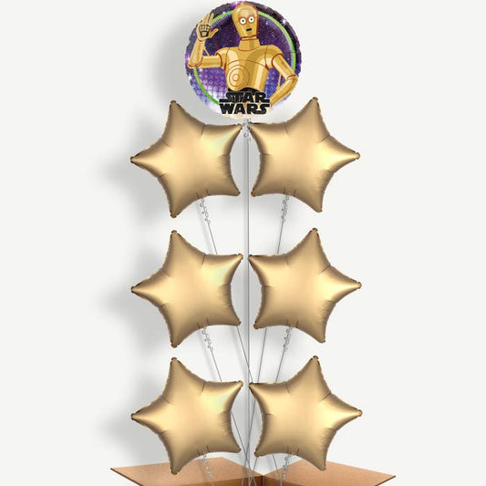 Star Wars C3-PO Helium Balloon Arrangement | Party Save Smile