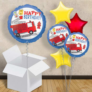 First Responder Fire Engine Helium Balloon in a Box