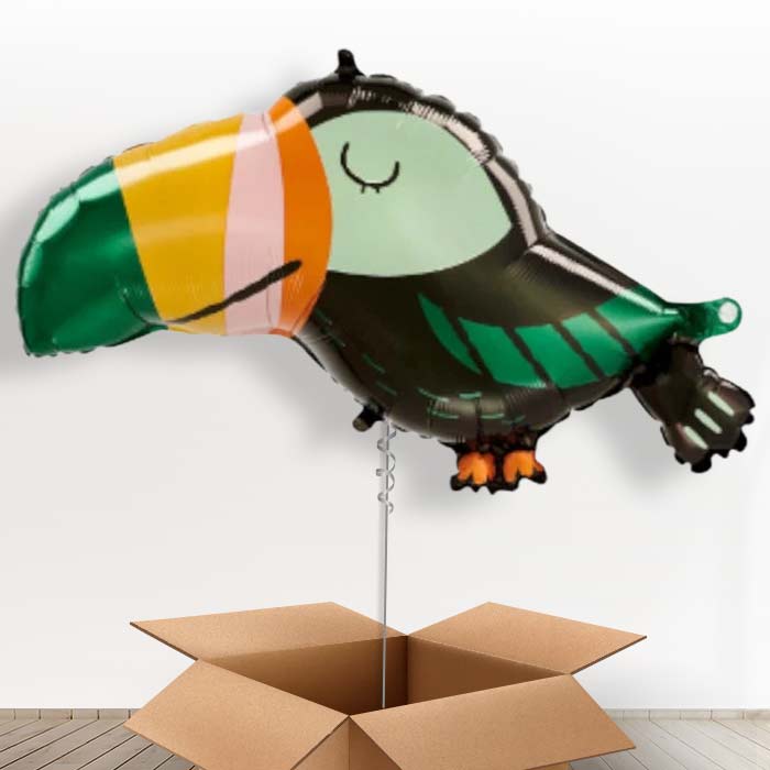Get Wild Toucan Helium Balloon in a Box - 1 x Giant Balloon | Party Save Smile