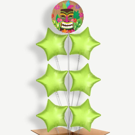 Vintage Tiki Helium Balloon Arrangement | Party Save Smile