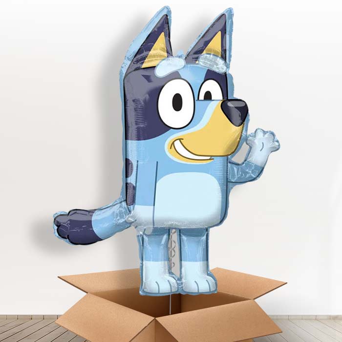 Shaped Foil Bluey Helium Balloon in a Box Gift - Giant Balloon | Party Save Smile