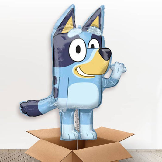Shaped Foil Bluey Helium Balloon in a Box Gift - Giant Balloon | Party Save Smile