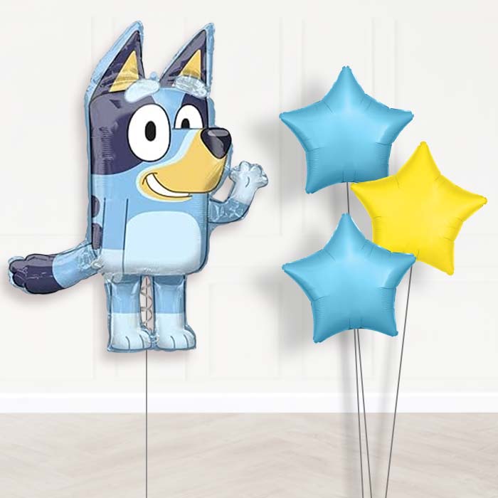 Bluey Helium Balloon Bouquet in a Box - Plain Bouquet | Party Save Smile