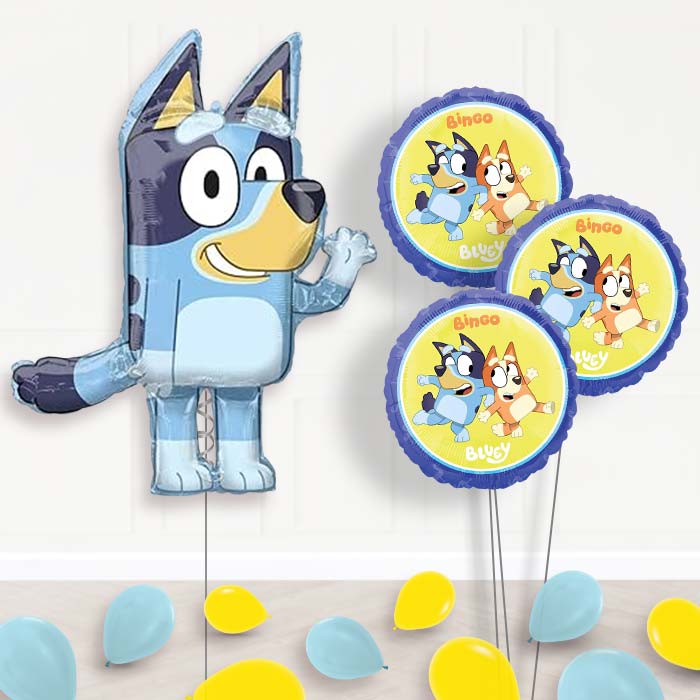 Bluey Helium Balloon Bouquet in a Box - Themed Bouquet and Latex | Party Save Smile