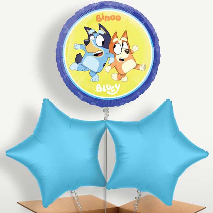 Bingo & Bluey Bunch of Balloons inflated with Helium | Party Save Smile