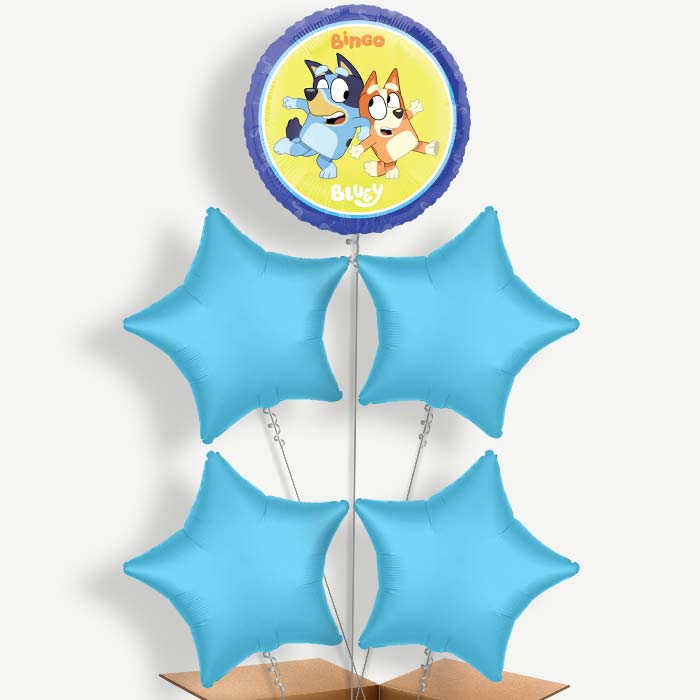 Bingo & Bluey Balloon Cluster Inflated with Helium | Party Save Smile
