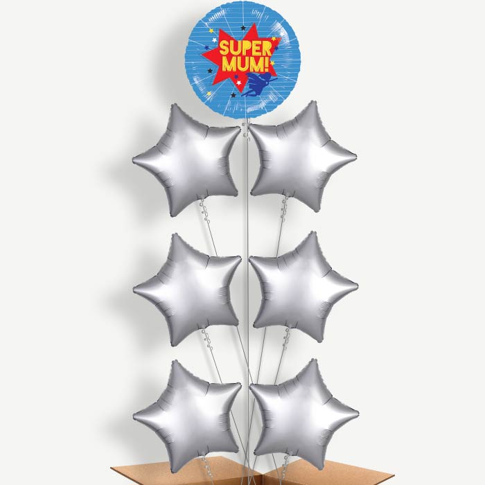 Super Mum Helium Balloon Arrangement | Party Save Smile