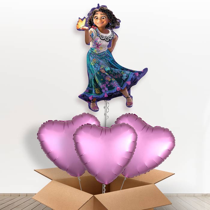 Giant Mirabel Encanto Birthday Helium Balloon in a Box - With 3 Plain Balloons | Party Save Smile