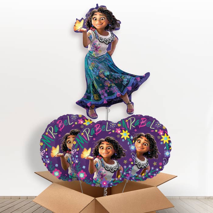 Giant Mirabel Encanto Birthday Helium Balloon in a Box - With 3 Themed Balloons | Party Save Smile