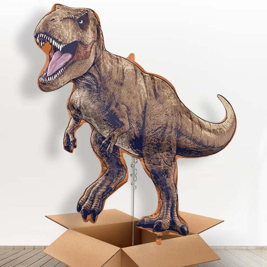 Jurassic World Dominion Giant Helium Balloon in a Box - 1 x Giant Balloon | Party Save Smile