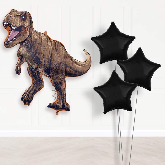 Jurassic World Dominion Balloon Bouquet Delivery - 1 x Giant Balloon with Plain Bouquet | Party Save Smile