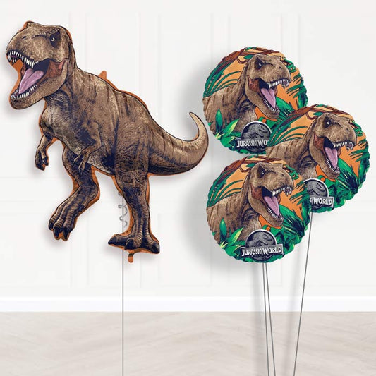 Jurassic World Dominion Balloon Bouquet Delivery - 1 x Giant Balloon with Themed Bouquet | Party Save Smile