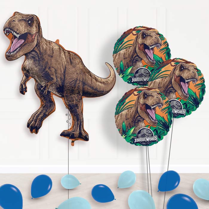 Jurassic World Dominion Balloon Bouquet Delivery - 1 x Giant Balloon with Themed Bouquet and Latex | Party Save Smile