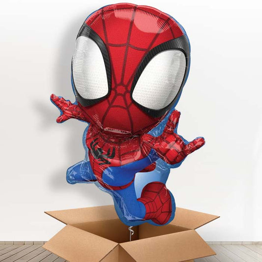 Shaped Spiderman Helium Balloons in a Box Gift - Giant Balloon | Party Save Smile