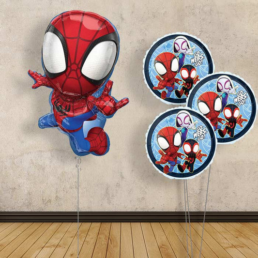 Spiderman Balloon Display Bouquet in a Box - Themed Bouquet | Party Save Smile