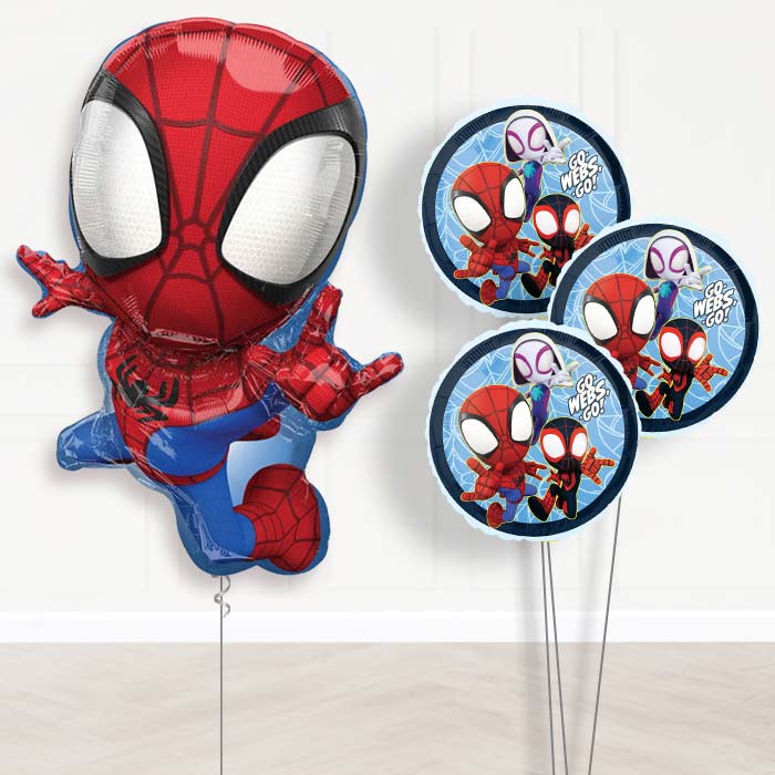 Spiderman Balloon Display Bouquet in a Box - Themed Bouquet | Party Save Smile