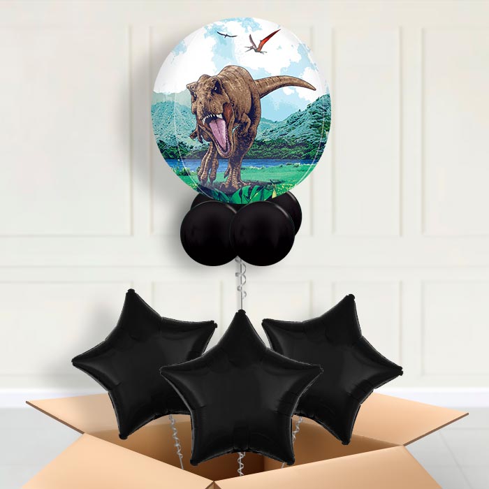 Jurassic World Dominion Orbz Balloon in a Box - Orbz Balloon with 3 Balloons | Party Save Smile