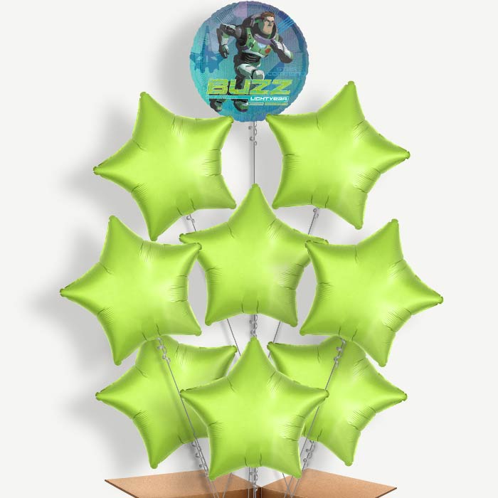 Buzz Lightyear Balloon Bundle Inflated with Helium | Party Save Smile