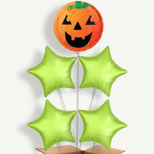 Pumpkin Halloween Balloon Cluster Inflated with Helium | Party Save Smile