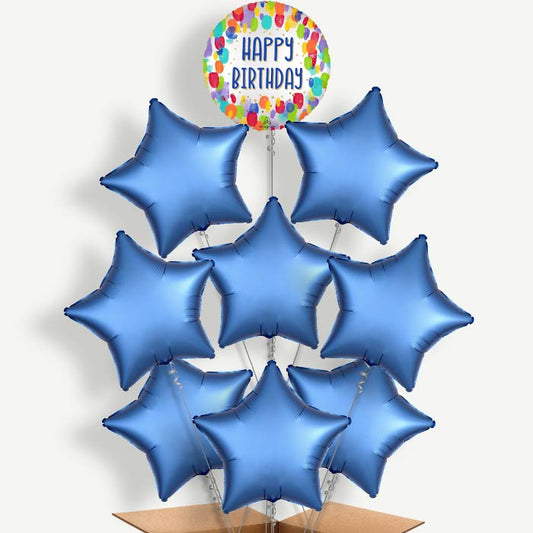 Artist Paint Dots Happy Birthday Helium Balloon Bundle | Party Save Smile