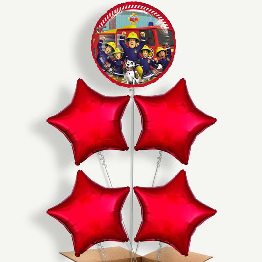 Fireman Sam & Friends Helium Cluster Balloons | Party Save Smile