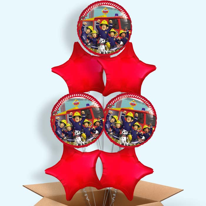 Fireman Sam and Friends Helium Balloon in a Box - 7 Balloon | Party Save Smile