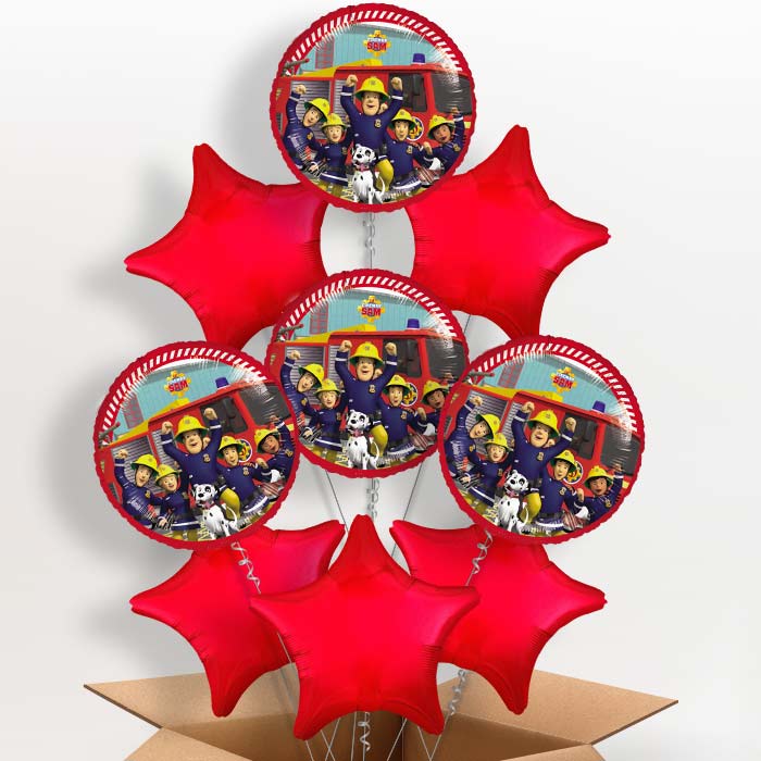 Fireman Sam and Friends Helium Balloon in a Box - 9 Balloon | Party Save Smile