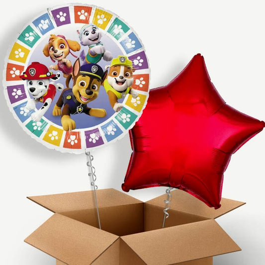 Colourful Paw Patrol Helium Balloon Duo | Party Save Smile