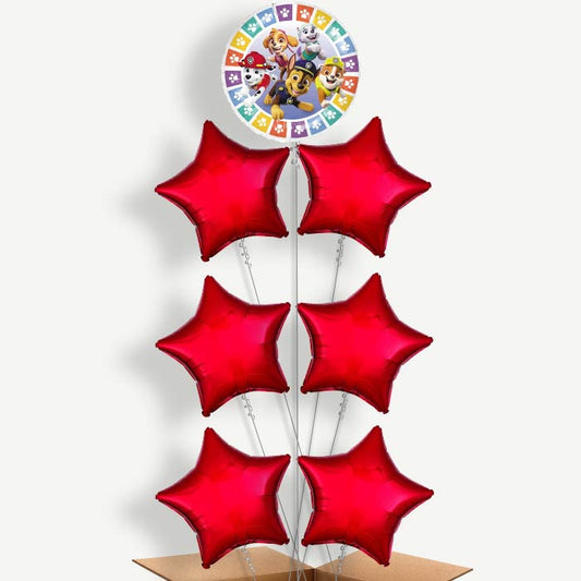 Colourful Paw Patrol Helium Balloon Arrangement | Party Save Smile