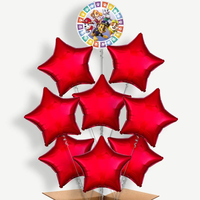 Colourful Paw Patrol Helium Balloon Bundle | Party Save Smile