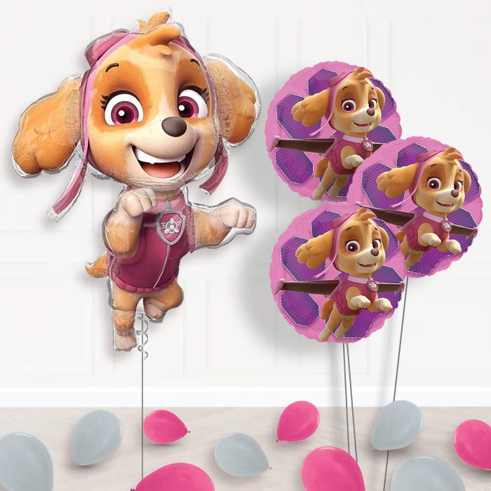 Shaped Skye Paw Patrol Balloon Bouquet Delivery - Themed Bouquet and Latex | Party Save Smile