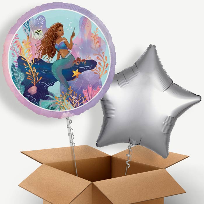 Little Mermaid Live Action Helium Balloon Pair | Party Save Smile