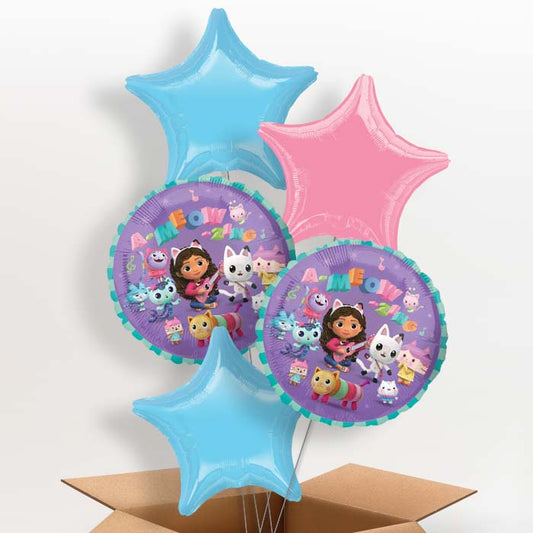 Gabby’s Dollhouse Purple Helium Balloon in a Box - 5 Balloon | Party Save Smile