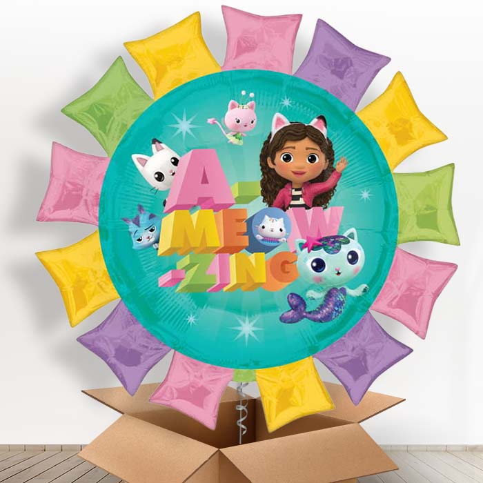 Gabby’s Dollhouse Giant Helium Balloon in a Box - Giant Balloon | Party Save Smile