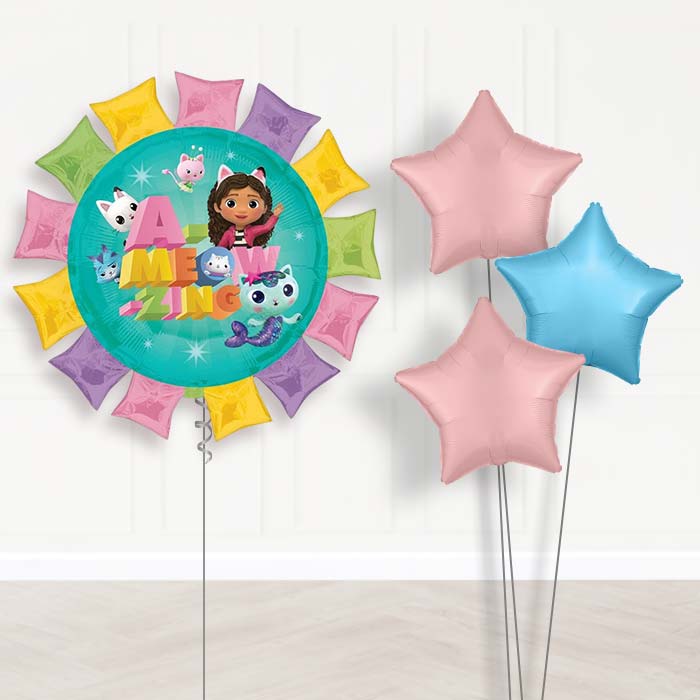 Gabby’s Dollhouse Balloon Bouquet Delivery - Plain Bouquet | Party Save Smile