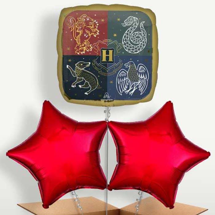 Harry Potter Hogwarts Crest Balloons in a Bunch | Party Save Smile