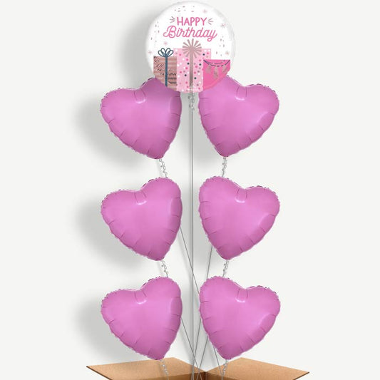 Pastel Presents Birthday Helium Balloon Arrangement | Party Save Smile