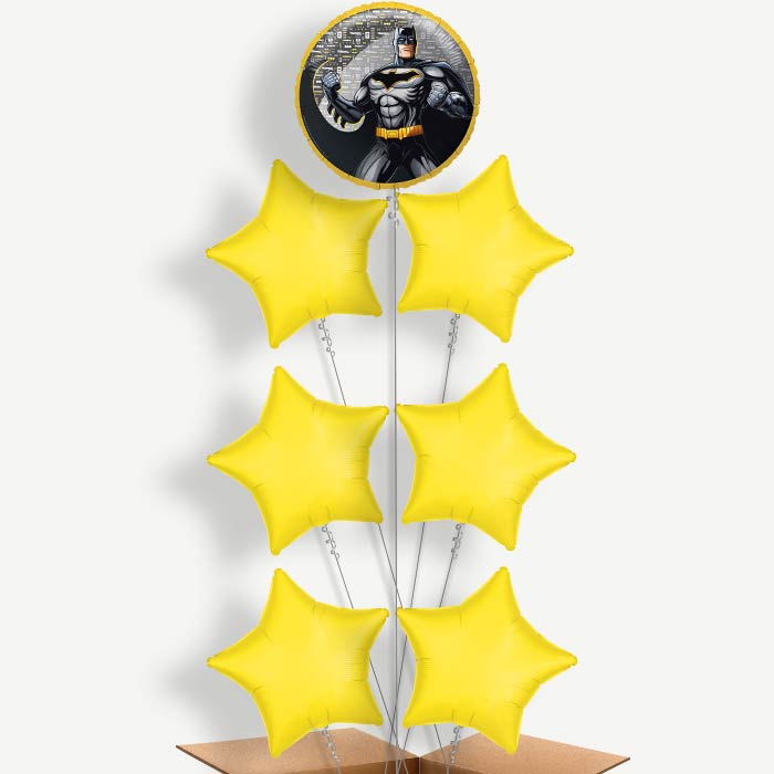 Batman Superhero Balloon Arrangement Inflated with Helium | Party Save Smile