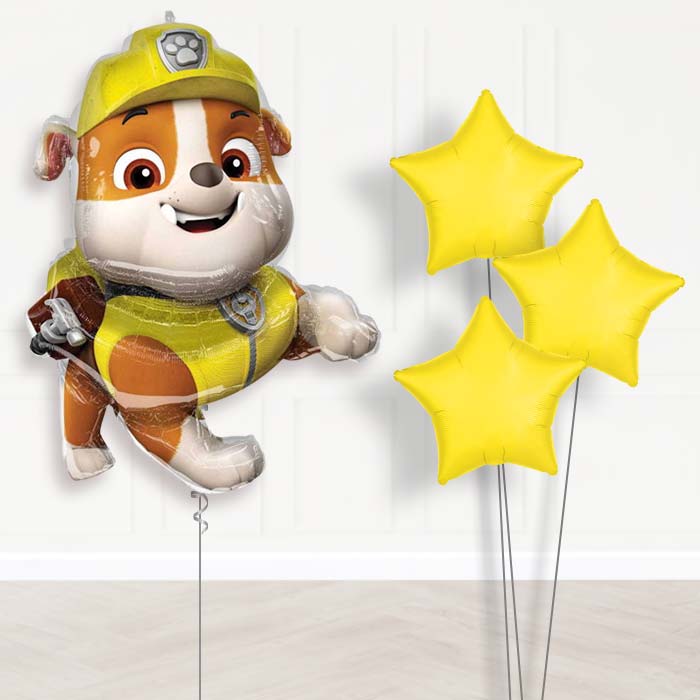 Rubble Helium Balloon Bouquet Delivered - Plain Bouquet | Party Save Smile